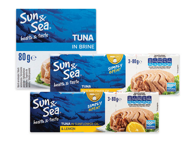 Konservuotoms žuvims SUN & SEA