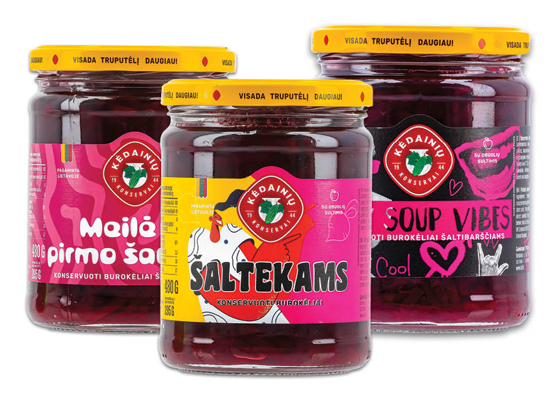 Konservuotiems KĖDAINIŲ burokėliams, 480 g