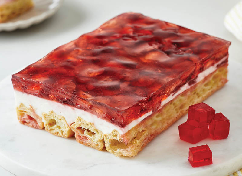 Plikytos tešlos pyragas su braškių želė, 1 kg