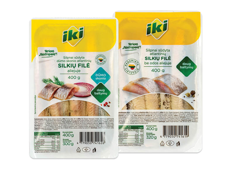 IKI silkių filė aliejuje, 400 g