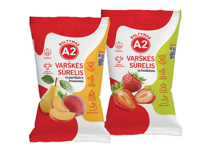Varškės sūrelis iš A2 pieno, 100 g