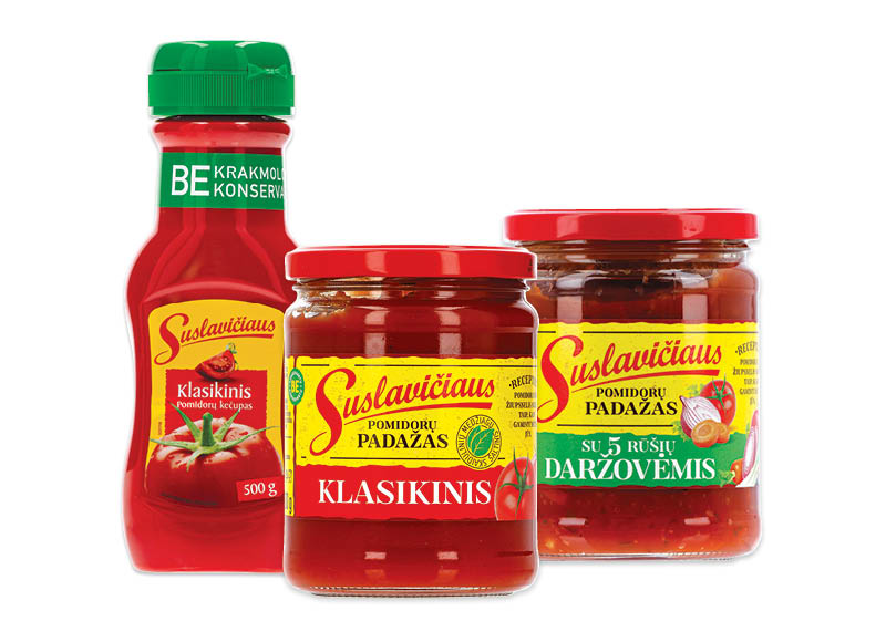 SUSLAVIČIAUS padažams, kečupui