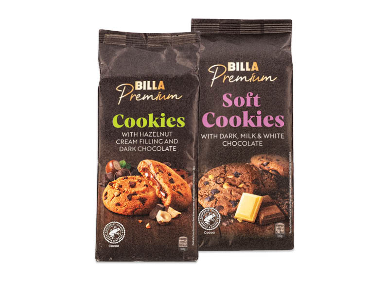 BILLA PREMIUM sausainiai, 200 g