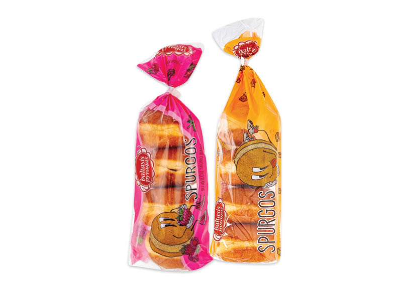Spurgos su aviečių ar karamelės įdaru BALTASIS PYRAGAS, 220 g