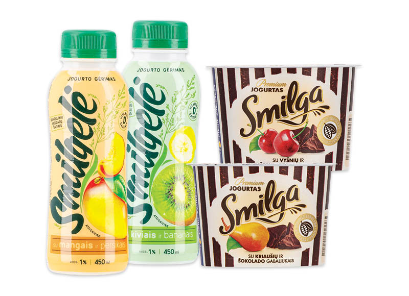 Jogurtams SMILGA ir SMILGELĖ