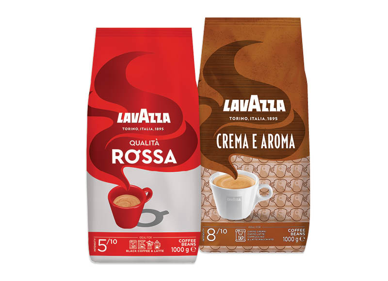 Kavos pupelės LAVAZZA CREMA E AROMA, QUATITA ROSSA, 1 kg