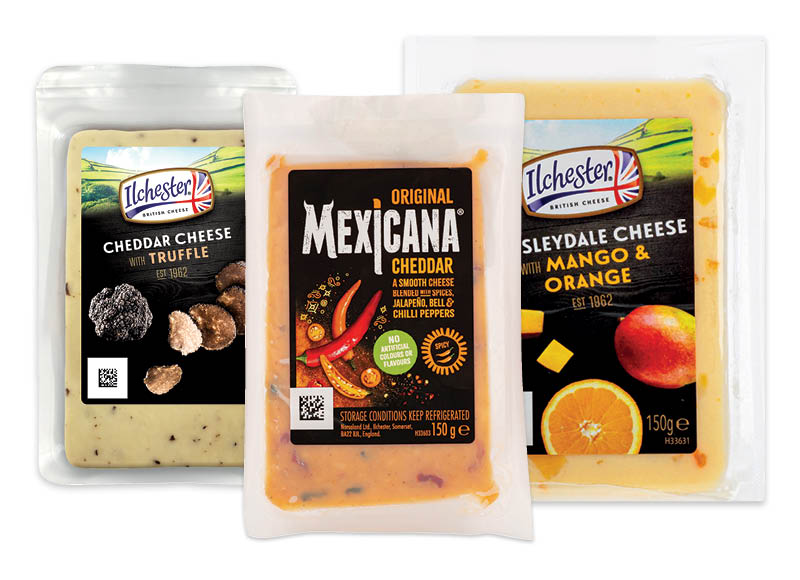 ILCHESTER sūriams WENSLEYDALE, MEXICANA ir OLD IRISH