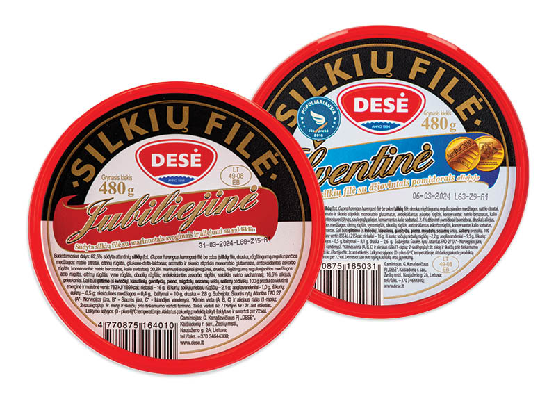 ŠVENTINĖ ar JUBILIEJINĖ silkių filė