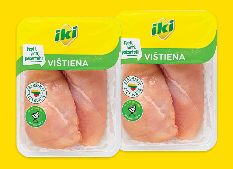 IKI šviežia viščiukų broilerių filė