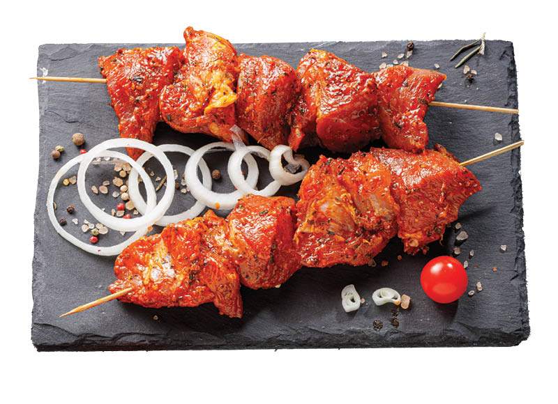 IKI ŠEFAI kiaulienos sprandinės šašlykas svogūnų marinate
