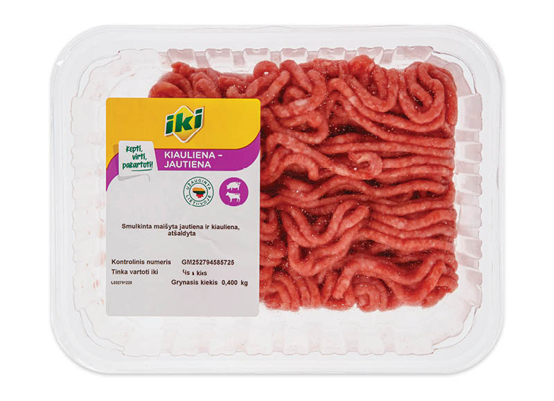 IKI smulkinta kiauliena – jautiena