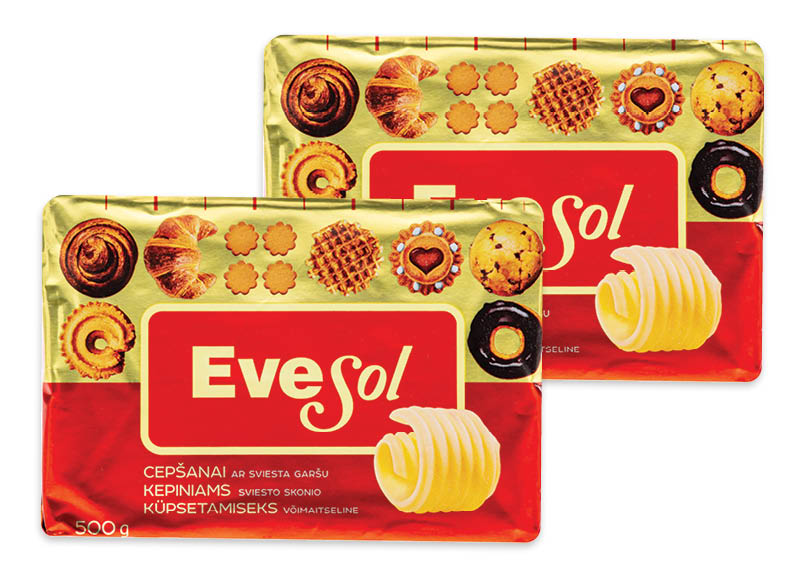 Sviesto skonio margarinas EVESOL kepti