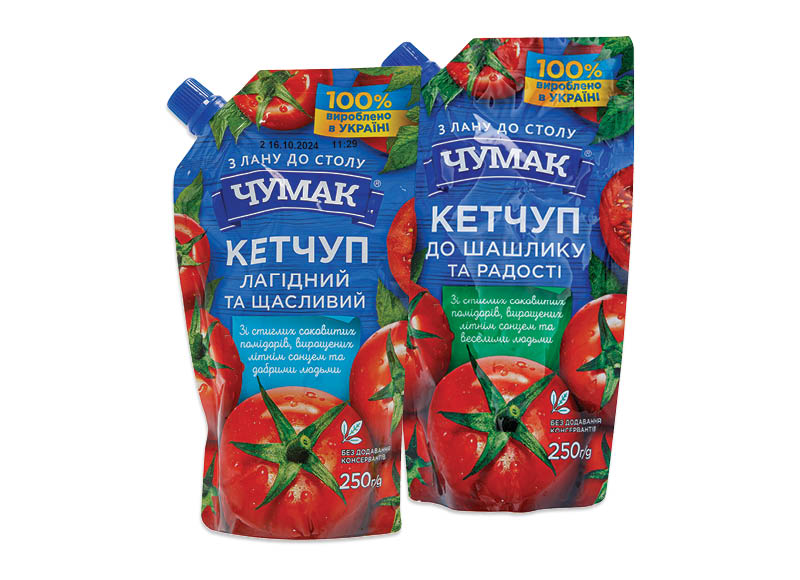 Padažams, kečupui CHUMAK