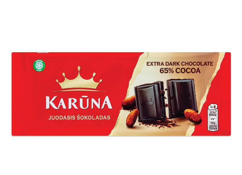 Juodasis šokoladas KARŪNA