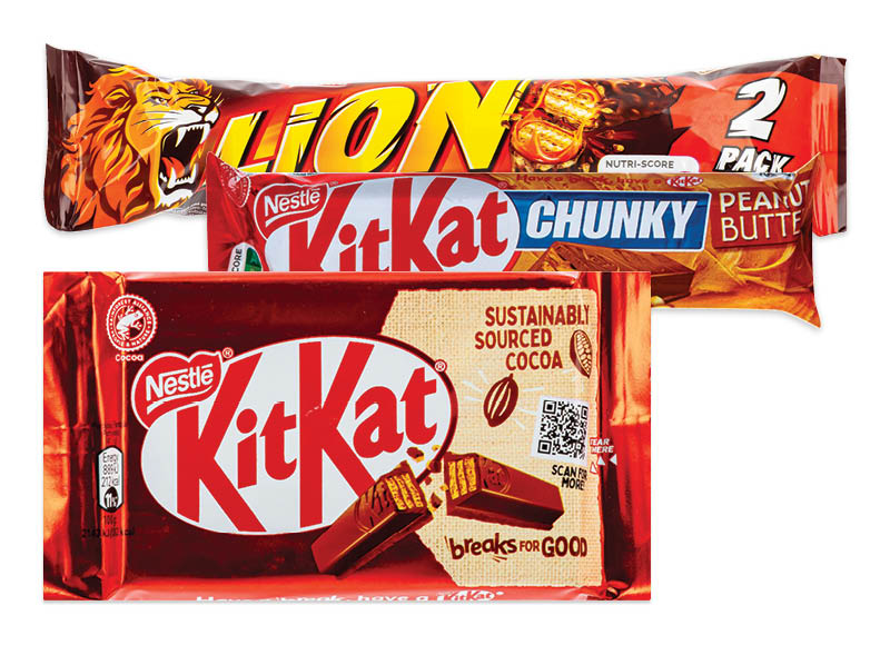 Šokoladinis batonėlis KIT KAT ar LION