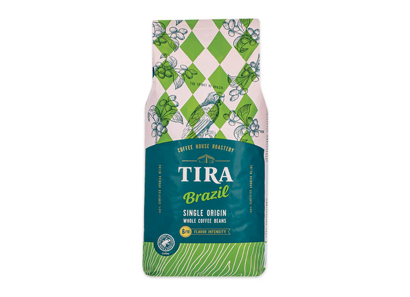 TIRA kavos pupelės BRAZIL SINGLE ORGIN