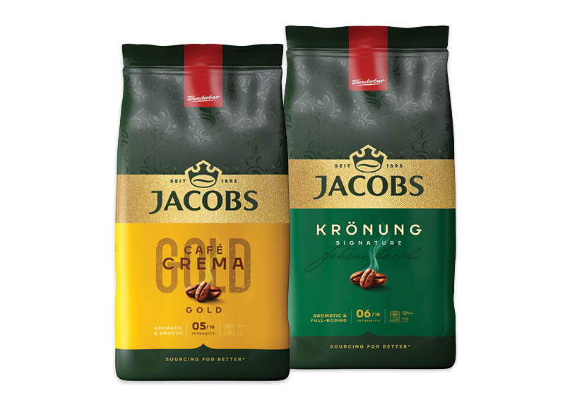 Kavos pupelės JACOBS KRONUNG, CREMA, BARISTA