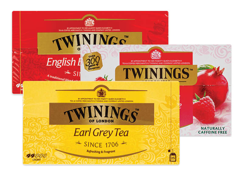 Arbata TWININGS (pakeliais)