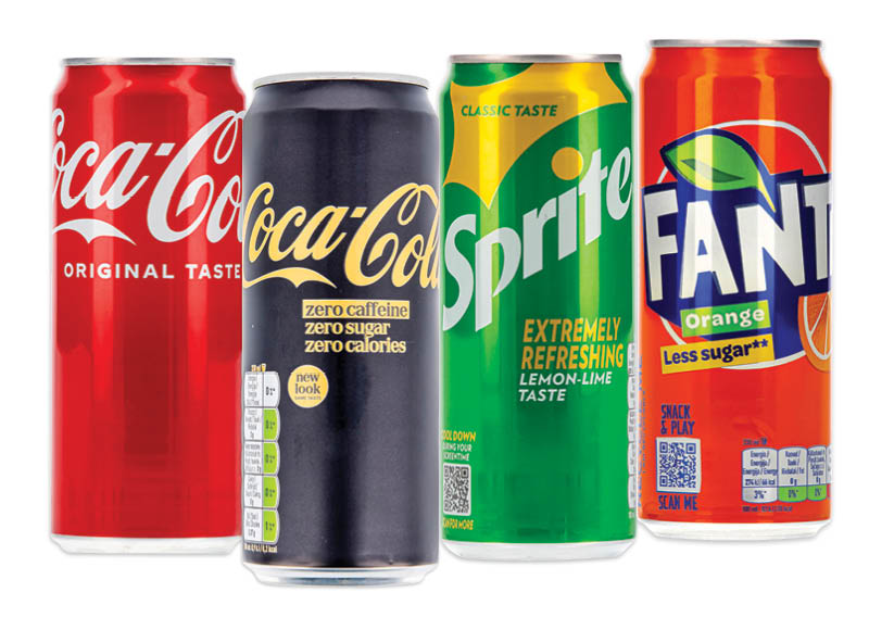 Gazuotas gėrimas COCA-COLA, FANTA, SPRITE