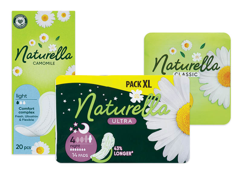 Moterų higienos priemonėms NATURELLA