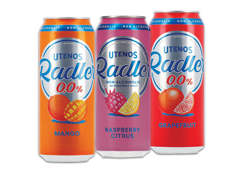 Nealkoholiniams alaus kokteiliams UTENOS RADLER