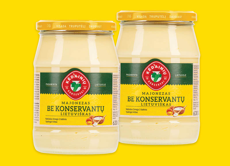 Majonezui be konservantų KĖDAINIŲ LIETUVIŠKAS