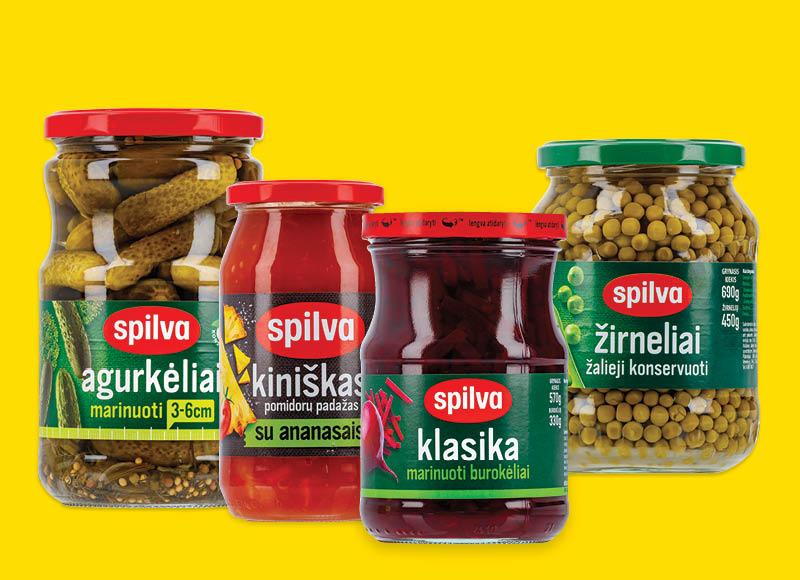 Konservuotoms daržovėms, padažams SPILVA