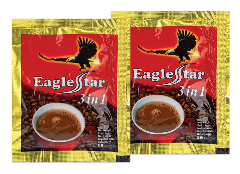 Tirpiosios kavos gėrimas EAGLE STAR COFFEE 3 IN 1