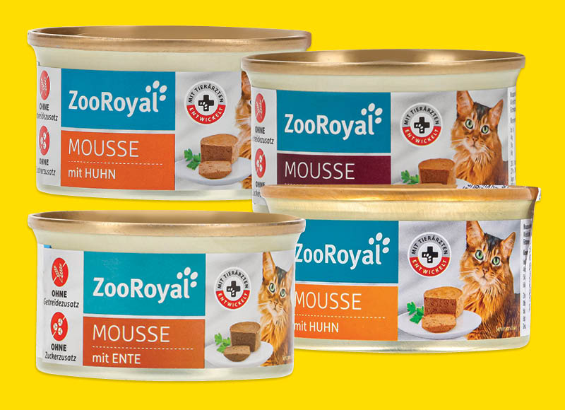 ZOOROYAL kačių ėdalas MOUSSE