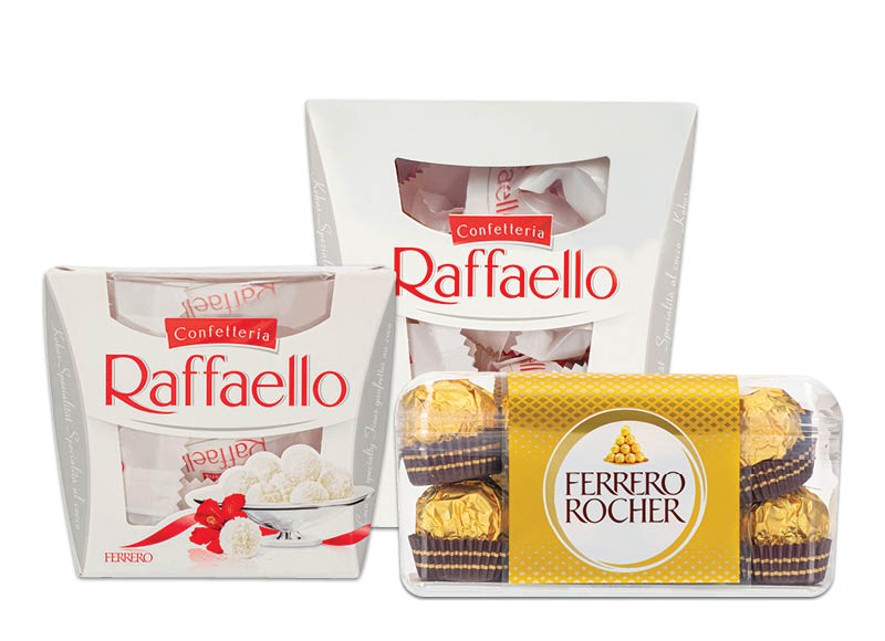 Saldainiams RAFFAELLO ir FERRERO ROCHER