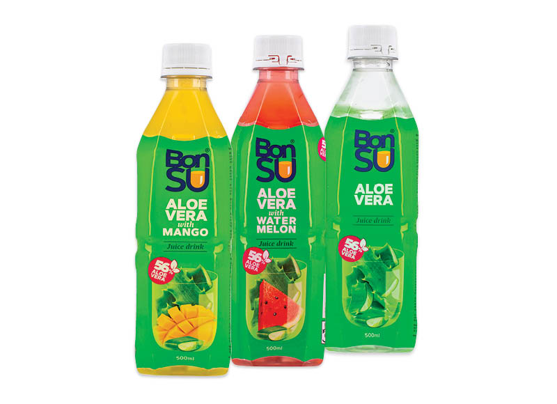 Negazuotiems gėrimams BONSU ALOE VERA