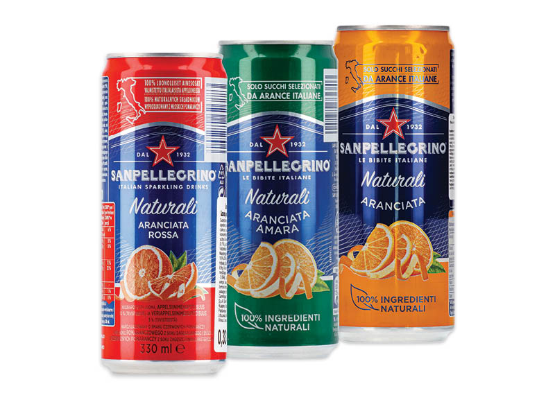 Gazuotiems gėrimams SANPELLEGRINO