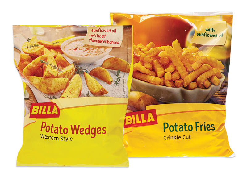 BILLA šaldytoms bulvytėms ir kroketams