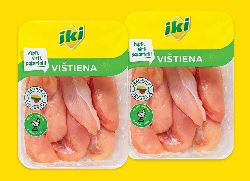IKI šviežia viščiukų broilerių vidinė filė