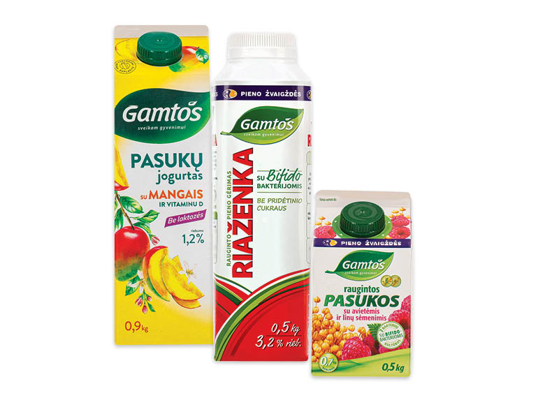 Rauginto pieno produktams GAMTOS LINIJA