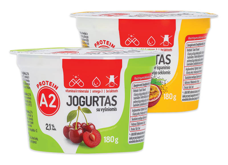 Jogurtas iš A2 pieno be laktozės