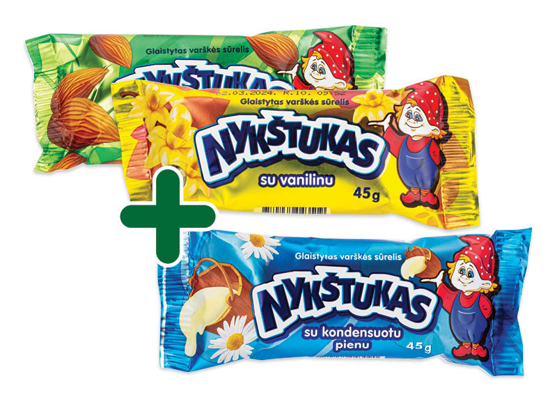 Glaistytas varškės sūrelis NYKŠTUKAS