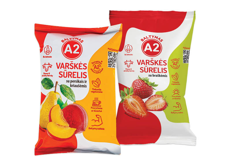 Varškės sūrelis iš A2 pieno