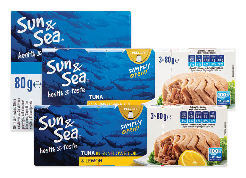 Konservuotoms žuvims SUN & SEA