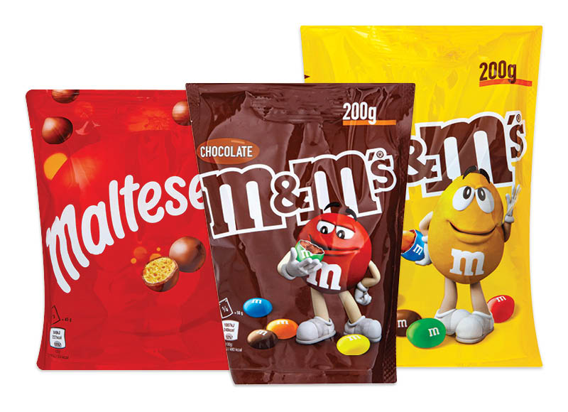 Dražė ir saldainiams M&M’s ir MALTESERS