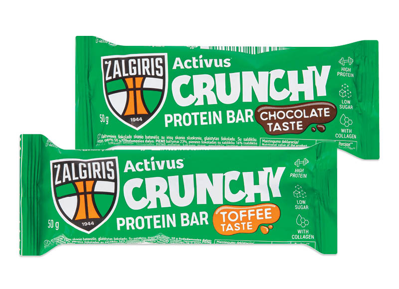 Baltyminis batonėlis ACTIVUS & ŽALGIRIS