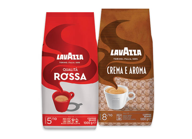 Kavos pupelės LAVAZZA CREMA E AROMA, QUALITA ROSSA