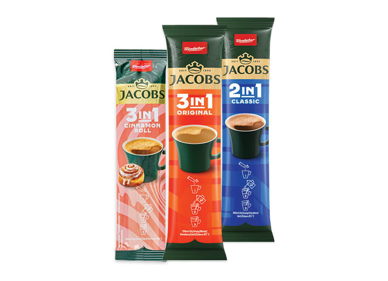 Tirpiosios kavos gėrimas JACOBS (porcijomis)