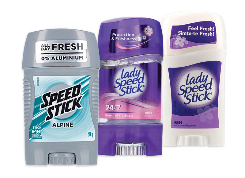 Dezodorantams LADY SPEED STICK ir MENNEN SPEED STICK
