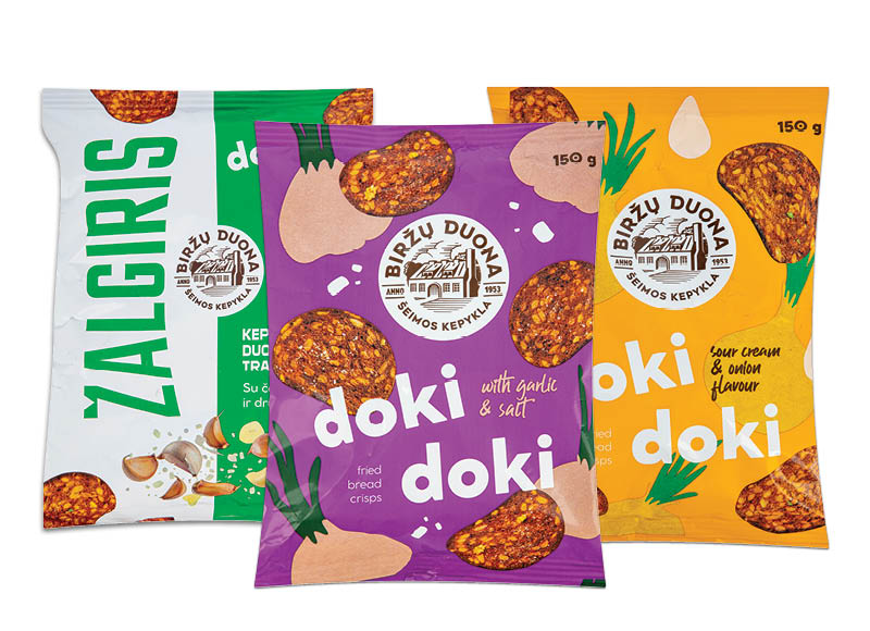 Keptos duonos traškučiai DOKI DOKI