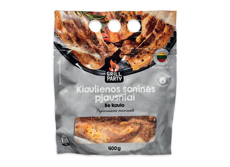 GRILL PARTY kiaulienos šoninės pjausniai pipiriniame marinate