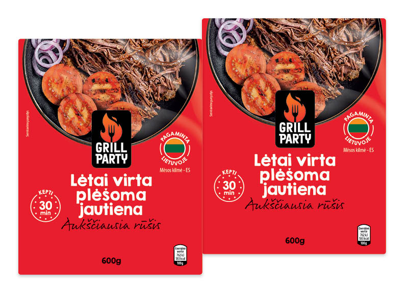 GRILL PARTY lėtai virta plėšoma jautiena