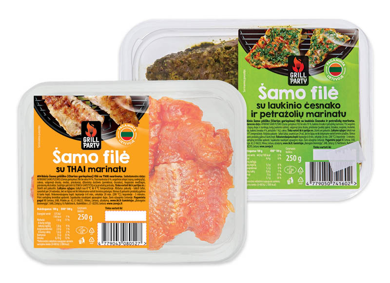 GRILL PARTY marinuotiems žuvies produktams