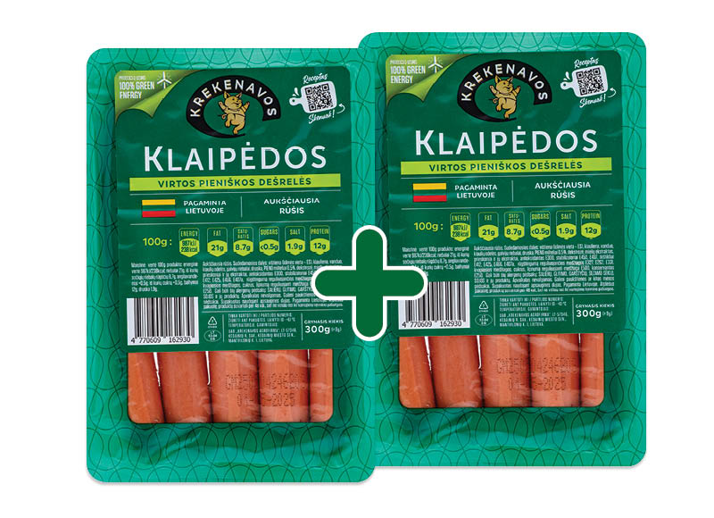 Virtos pieniškos KLAIPĖDOS dešrelės