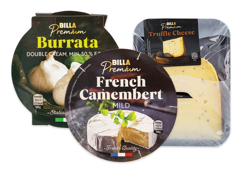 BILLA PREMIUM sūriams